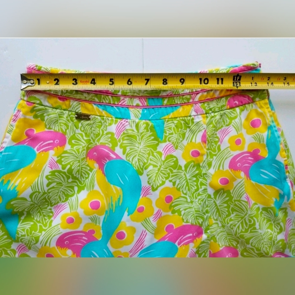 Lilly Pulitzer Women's Skirt Skort Parrots Jungle Print Bright Multicolor Size 0 - Picture 7 of 10